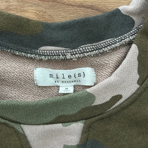 Madewell camouflage sweatshirt medium - Picture 2 of 4